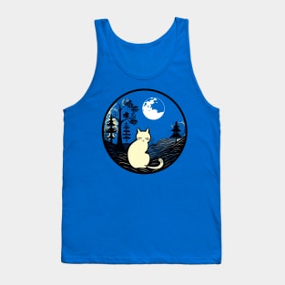 Cottage core Cat lovers art design one Tank Top